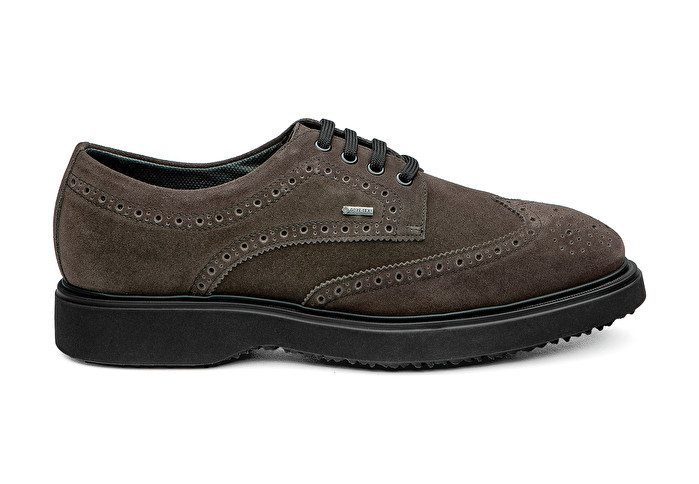 Derby Coda Di Rondine Gore Tex In Camoscio