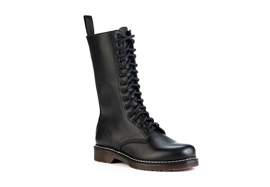 fabric combat boots